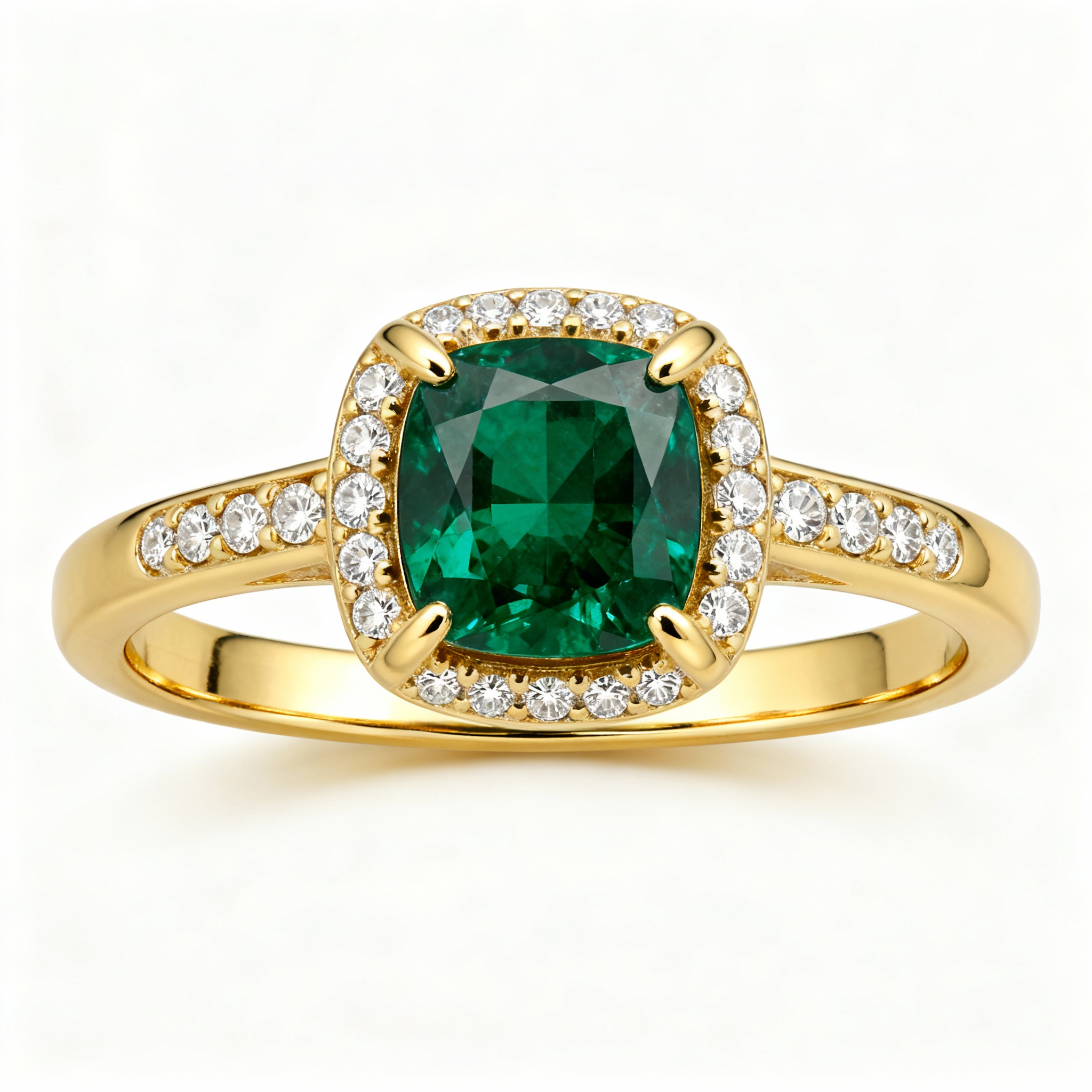 Classic Emerald Gold Ring
